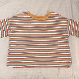 Striped crop top